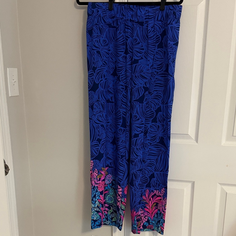 Blue Floral Women's Pants